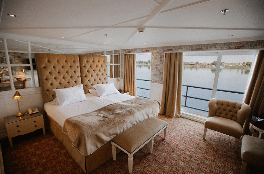 Cabin aboard the MS Tosca Nile Cruise Nile cruise